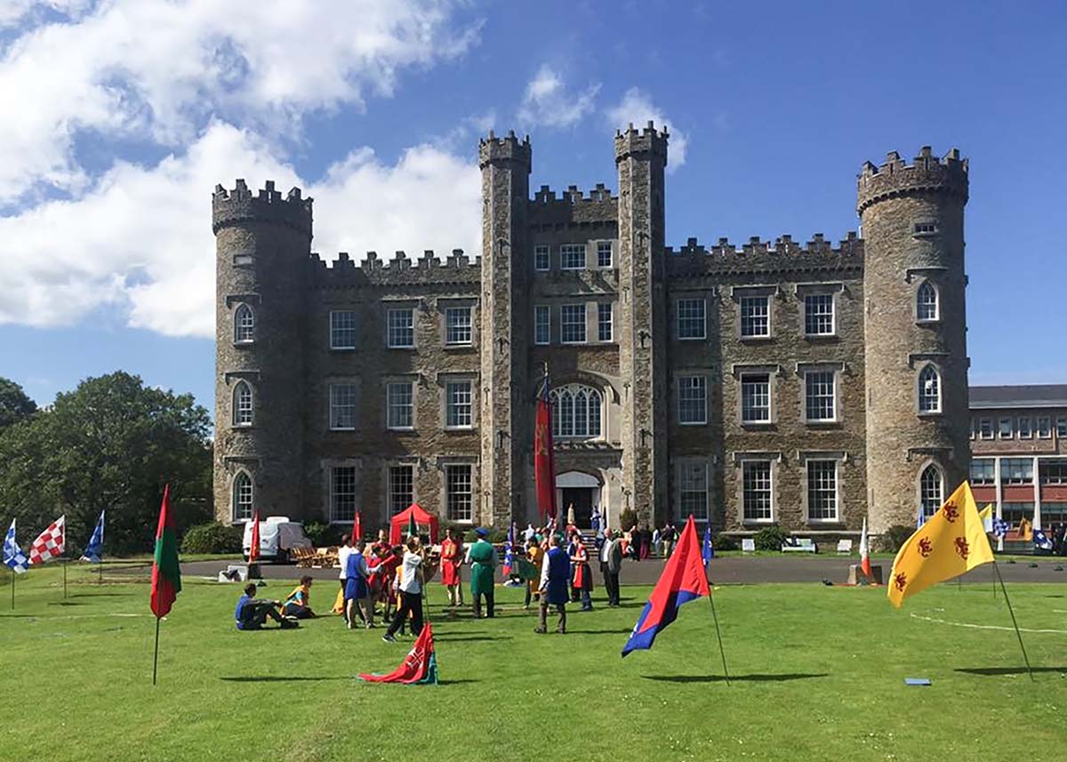 Student group at camp